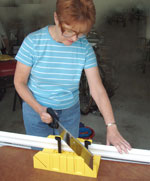 Sawing Chair Rail