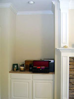 Waisted Space Before Built-In Bookshelves