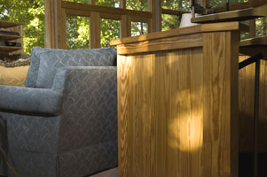Stair Pine Paneling